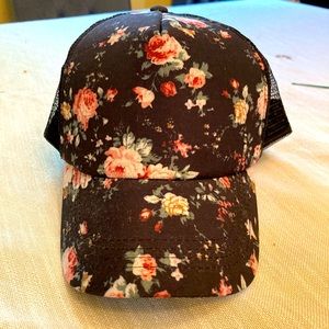 Floral baseball cap